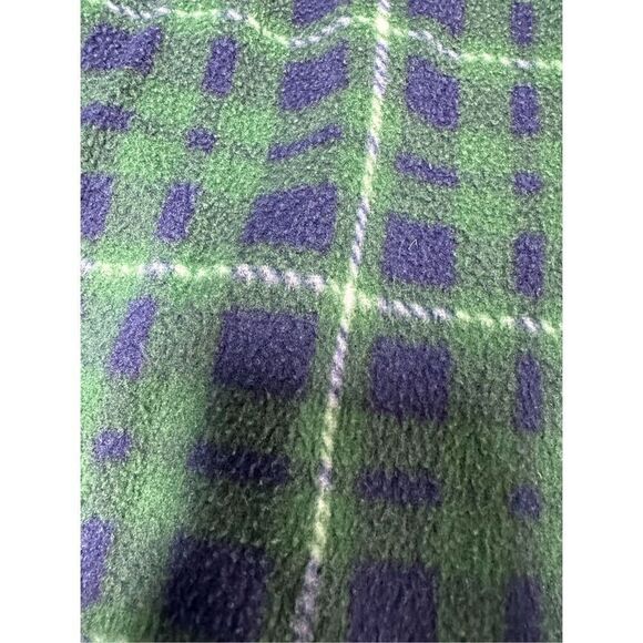 Fruit Of The Loom Mens Fleece Green Blue Plaid Comfort Sleepwear Pants Size XL - Picture 6 of 13